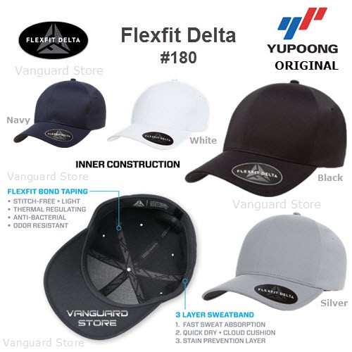 [ SPECIAL EDITION HIGH TECH ] Topi Flexfit DELTA 180 Built Up Yupoong Import ORIGINAL 100%