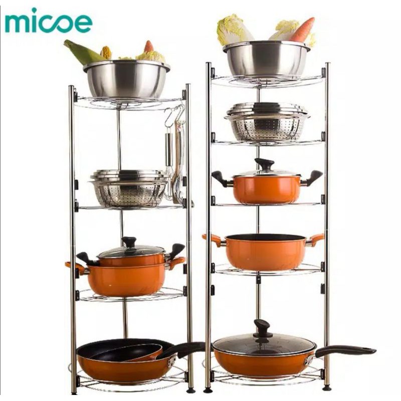 Micoe rak peralatan dapur bertingkat