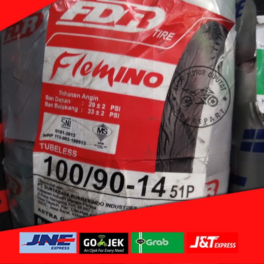 BAN FDR FLEMINO TUBELESS 100 90 RING 14