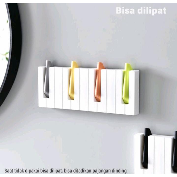 GANTUNGAN HOOK DINDING KUNCI HANDUK MODEL TEMPEL PIANO