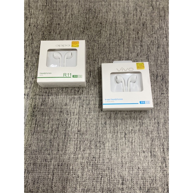 Handsfree Oppo/Vivo Handset Kabel Jack 3.5MM Original - Putih