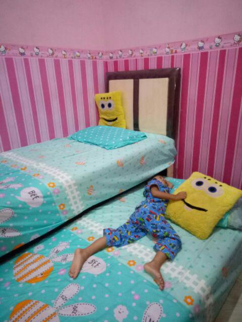 Wallpaper Stiker Dinding Salur Pink / Wallpaper Salur Pink 45cm*10m