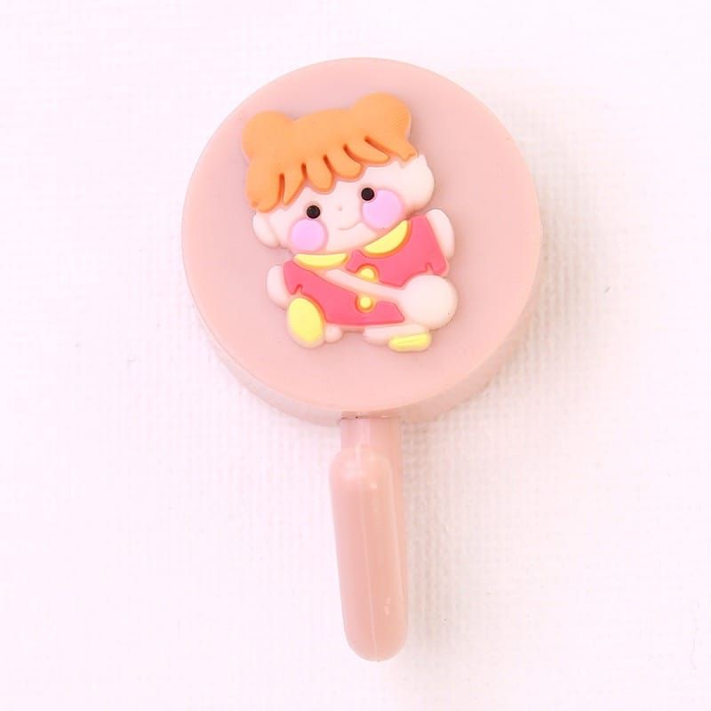 GANTUNGAN HOOK BULAT MOTiF DINDING TEMPEL 3D SERBAGUNA KUAT LUCU IMPORT PREMIUM