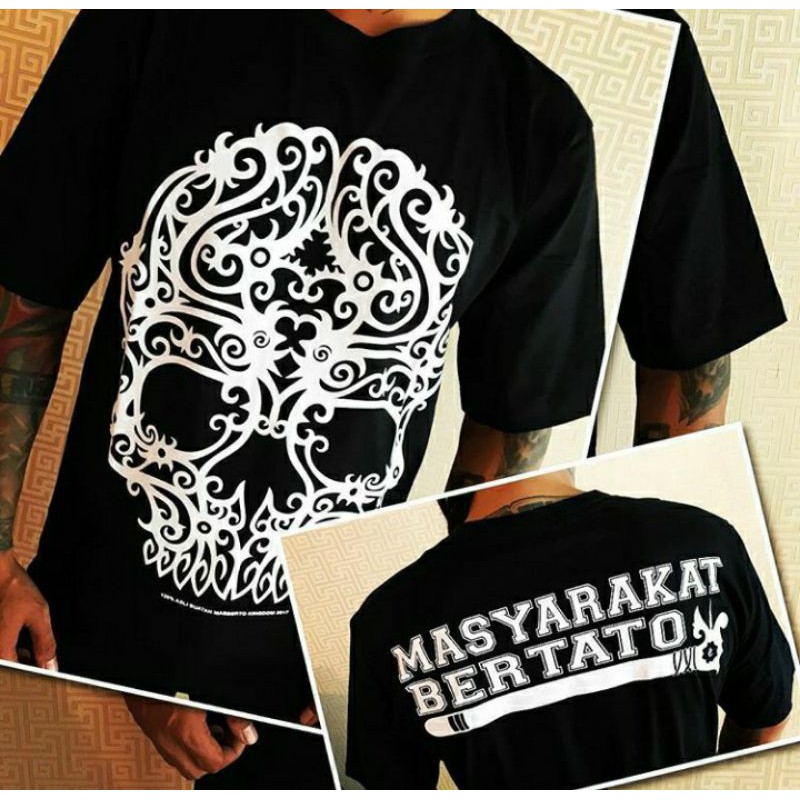 kaos masberto. original. kaos isc. kaos masberto kingdom tengkorak biasa kaos tattoo kaos tato