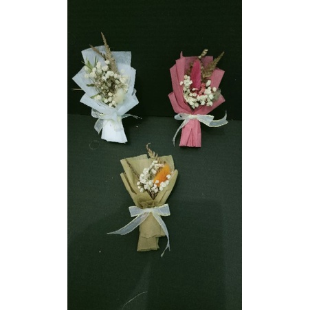 Mini dried Bouquet/ Mini buket bunga kering