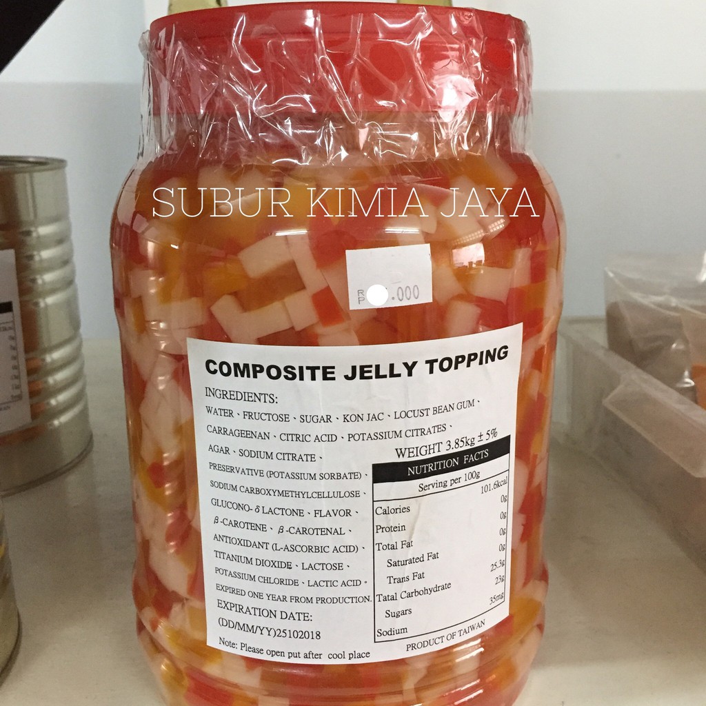 

Rainbow Jelly Topping