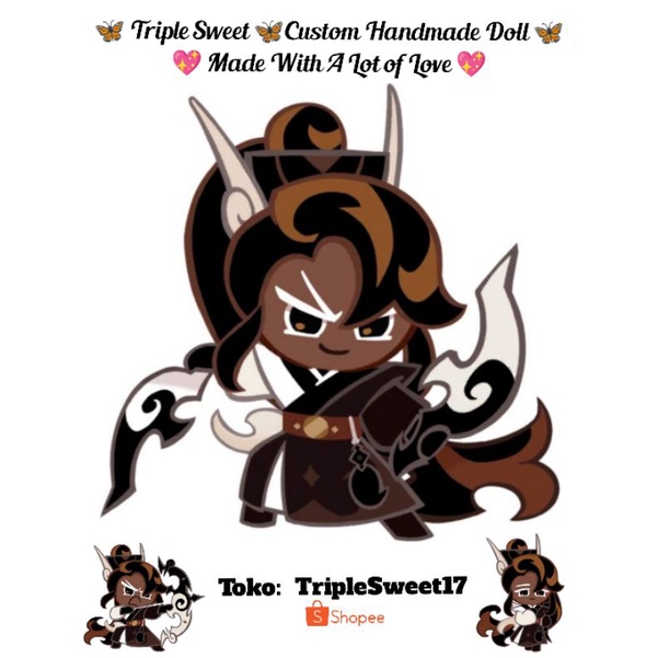 Caramel Arrow Cookie Run Kingdom Custom Handmade by Triple Sweet 17 boneka plush doll