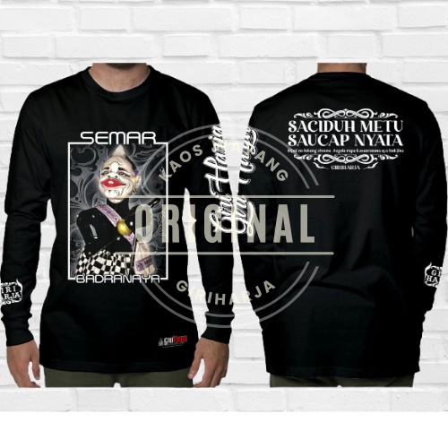 GIRIHARJA Kaos Wayang Semar Original Ukuran S M L XL
