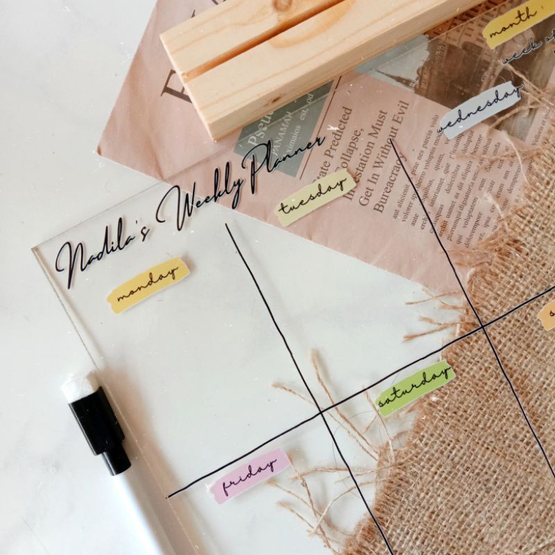 

ACRYLIC PLANNER BY WPROJECTSS