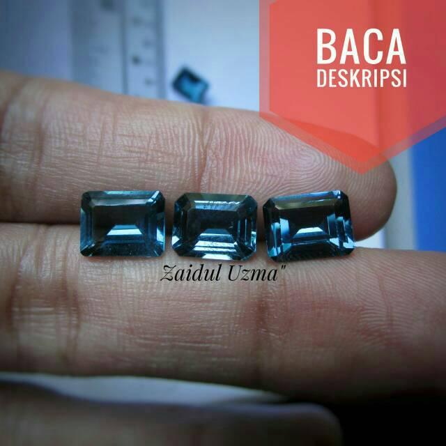 BATU PERMATA MULIA BLUE TOPAZ LONDON bukan batu blue safir