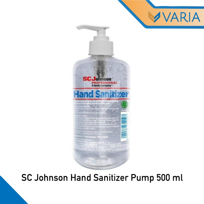 SC Johnson Hand Sanitizer Gel 500 ml Pump Gel