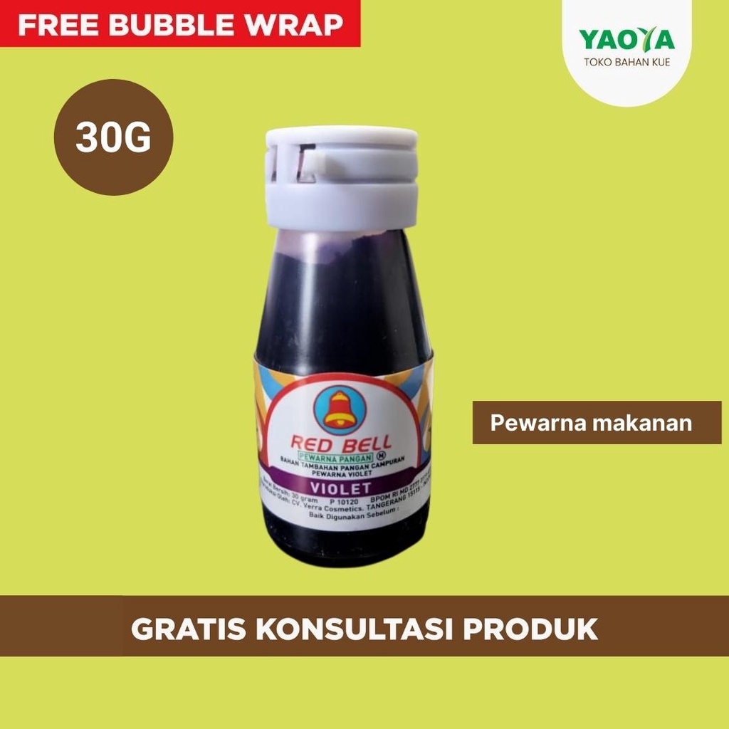 

RED BELL PEWARNA CAIR 30ML VIOLET