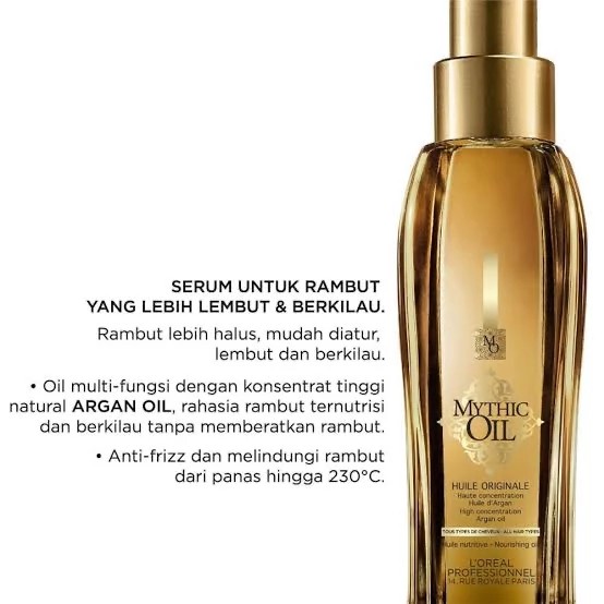 L'OREAL PROFESSIONNEL Mythic Oil Huile Originale - 100ml | ❤ jselectiv ❤ Serum Rambut LOREAL PROFESIONAL ORI✔️BPOM✔️