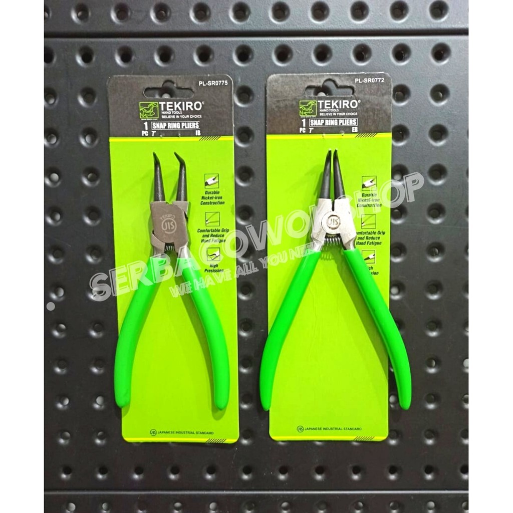 Tekiro Tang Spie Snap Ring BTE BTI 7 Inch Bent External - Internal Termurah Berkualitas