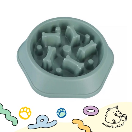Pet Slow Feeder | Dog Cat Slow Eating Bowl | Mangkok Anjing Kucing Murah | Tempat Makan Hewan Anti Choking