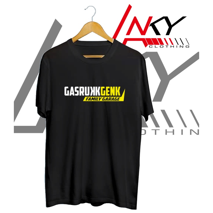 KAOS BAJU GASRUKKGENK FAMILY GARAGE KAOS MOBIL KAOS OTOMOTIF - ANKYCLOTHING