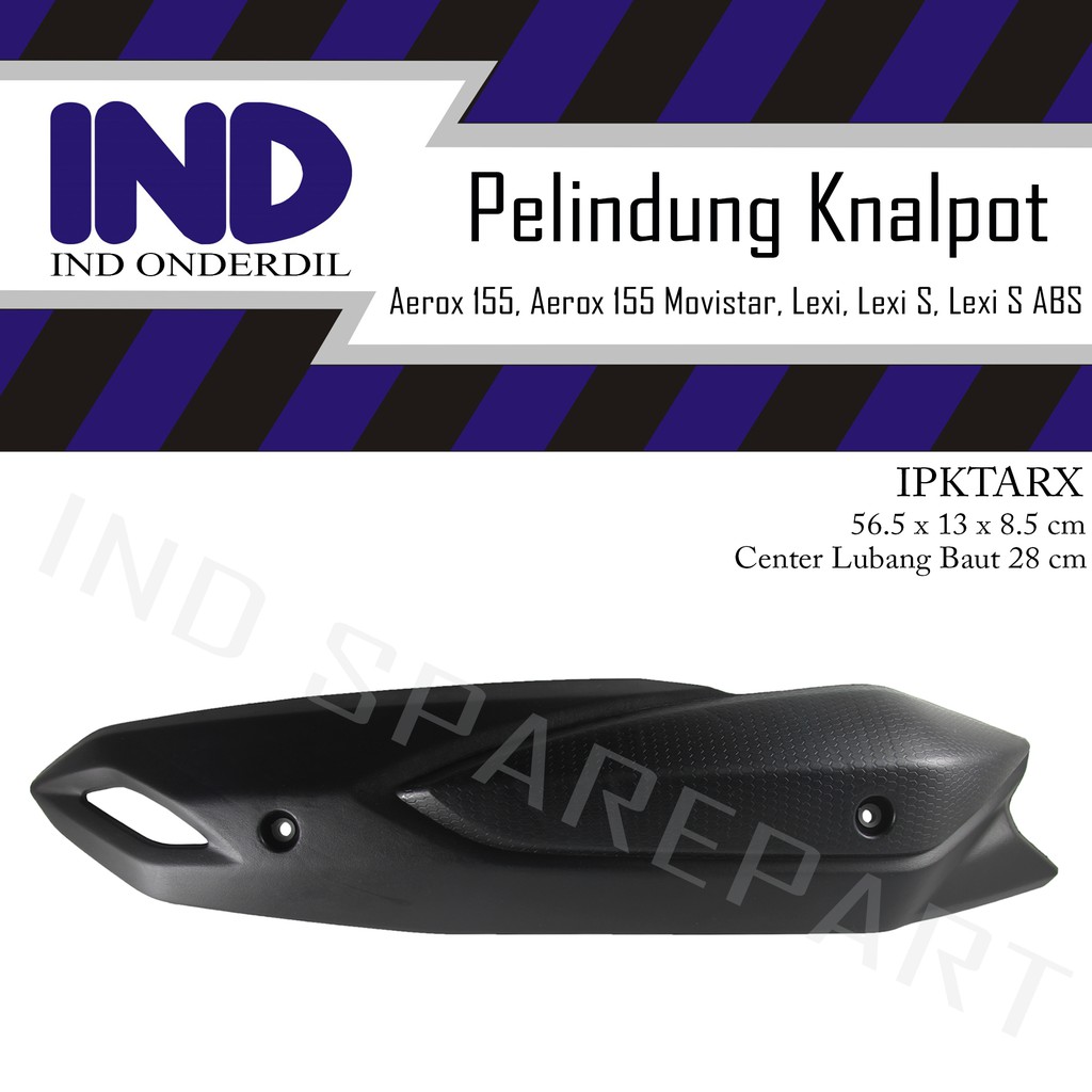 Cover Tutup-Tameng Pelindung Knalpot-Kenalpot Aerox 155-Movistar