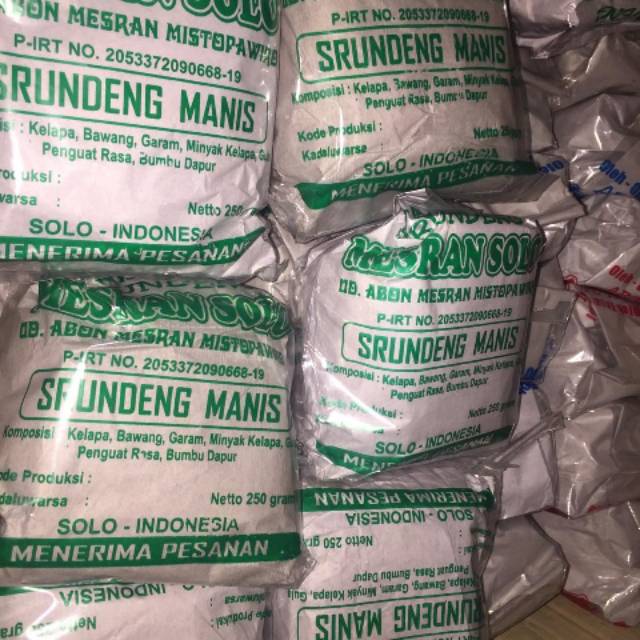 

Mesran Srundeng Manis 250gr