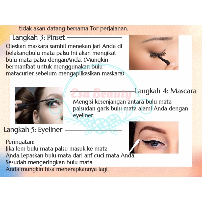 COCO MAMA Bulu Mata Palsu Eyelash Extension/ Penjepit Bulu Mata/ Lem Bulu Mata/ 3D Lembut Bulu mata Eyelashes