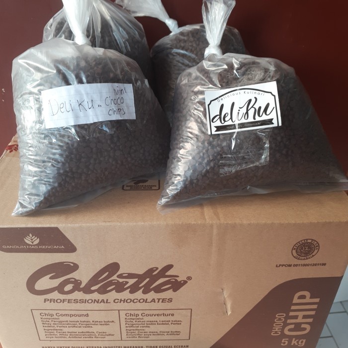 

COLATA CHOCO CHIPS 1KG/ COLATTA CHOCO CHIPS MINI 1KG/ COKELAT COLLATTA