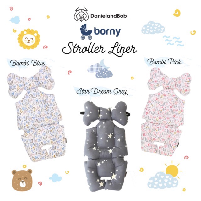Borny Stroller Liner / Alas Stroller / Tatakan Stroller Borny