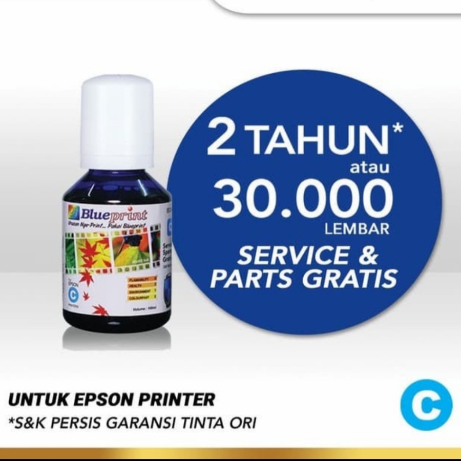 CYAN 100ml Epson 003 BLUEPRINT BIRU Tinta Botol ORIGINAL 100%