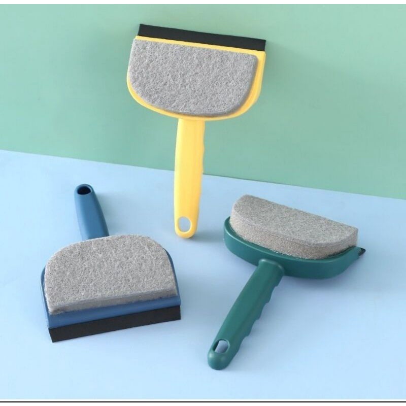 [UNIK88] Pembersih kaca 2 in 1 dengan sponge alat pembersih kaca keramik kloset wc mobil perlengkapan rumah