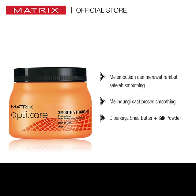 MATRIX Opti Care Hair Mask - Masker Nutrisi Perawatan Penghalus Rambut Rusak Kering Lurus 500 ml