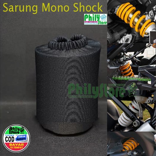 Cover Sarung untuk Mono Shock Ninja Satria Sonic Vixion Jupiter Yamaha Honda Suzuki  Shockbreaker