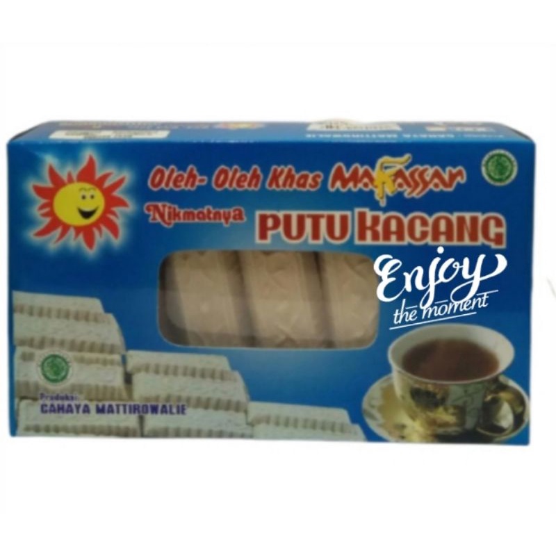 Putu kacang hijau produksi kota Makassar