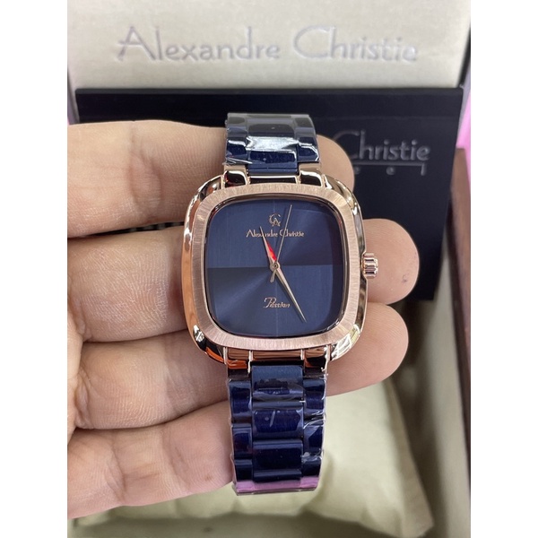 alexandre christie 2982lh wanita biru rosegold