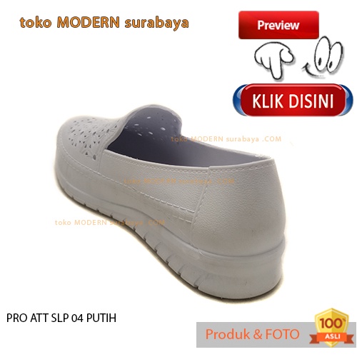 Sepatu wanita casual slip on karet murah PRO ATT SLP 04 PUTIH