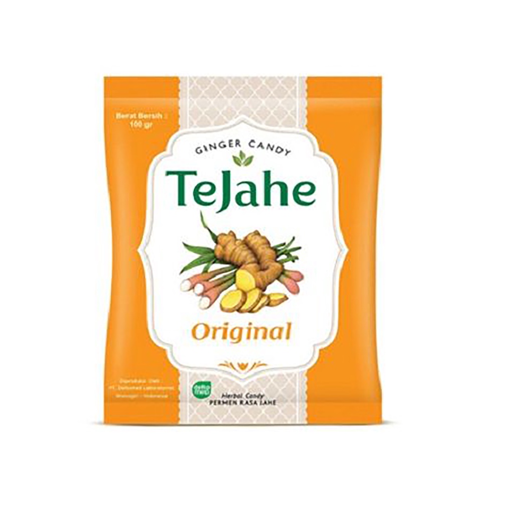 Bisa COD Permen Tejahe Original Permen Herbal Rasa Jahe Ginger Candy isi 50 Butir Permen
