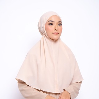 ZM Zaskia Mecca - Izy Beige Hijab Kerudung Bergo | Shopee