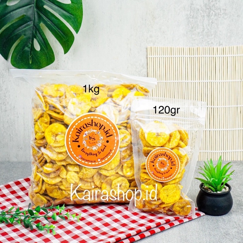 1 KG KERIPIK PISANG MANIS RENYAH