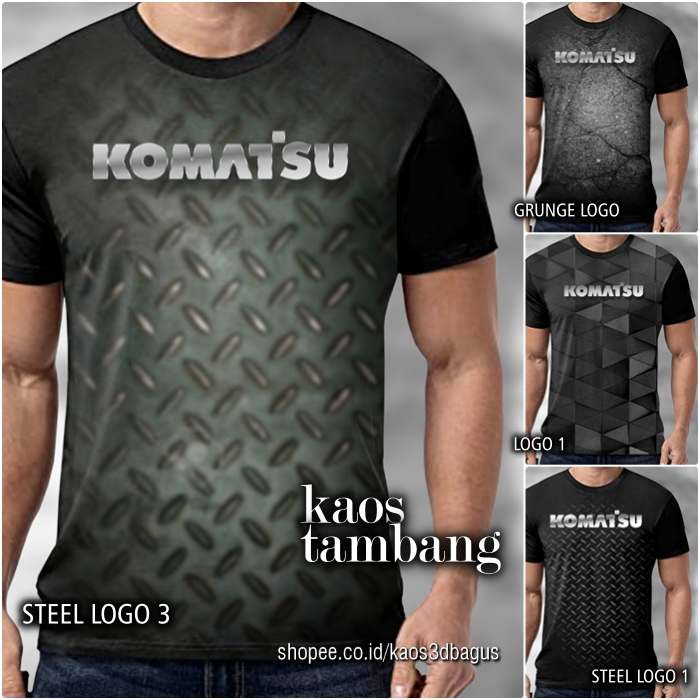 KAOS KOMATSU Baju Kaos TAMBANG Alat Berat | Kaos MINING Batubara DISTRO PREMIUM