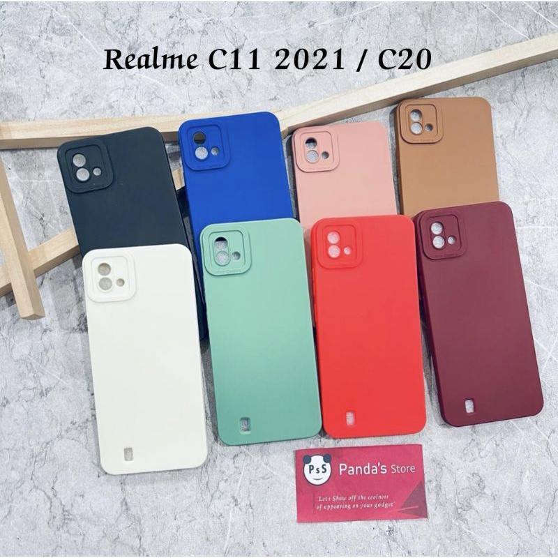 Softcase Pro Camera Realme C20 / C11 2021 Candy Case Full Color 3D Silikon TPU