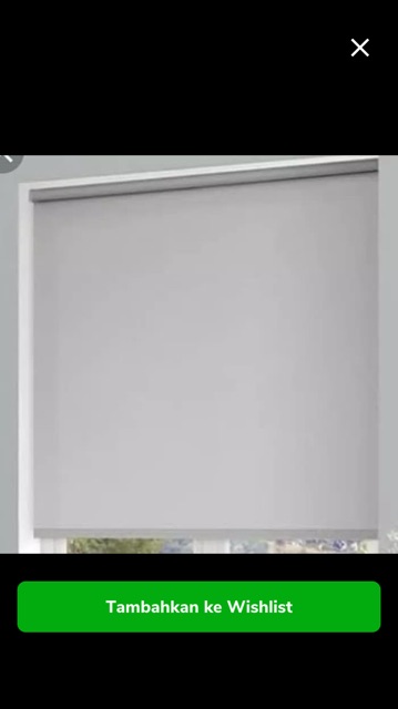 Roller blind chain sistem HEAD RAIL bahan dimout deluxe