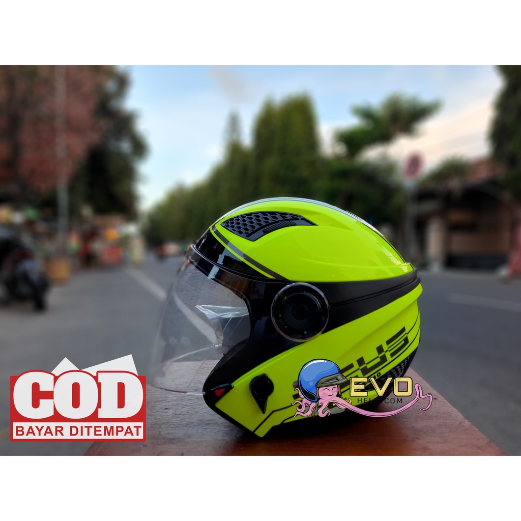 HELM ZEUS ZS - 610 MOTIF Z.YELLOW #809/0017 BLACK