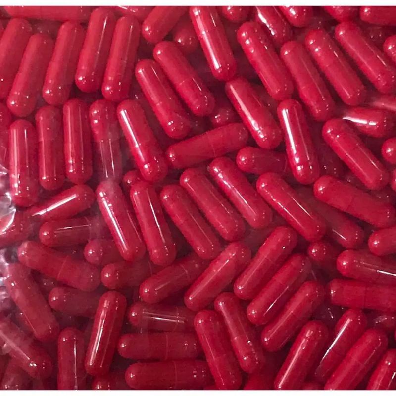 Kapsul Kosong 0 Merah Cabe Isi 1000 Kapsul