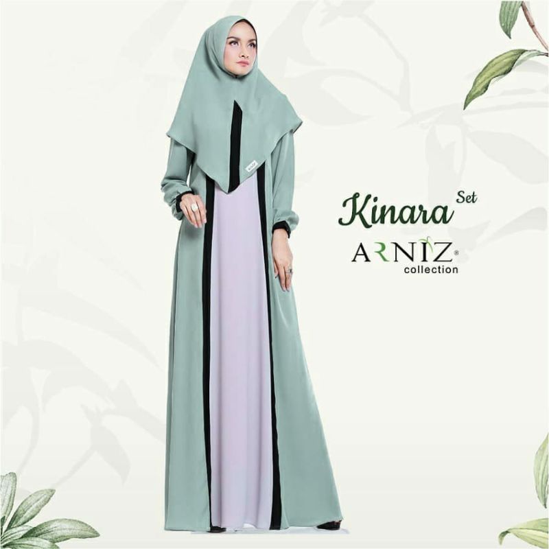 Kinara Set Syari by Arniz Collection | Gamis Syari | Gamis Simple