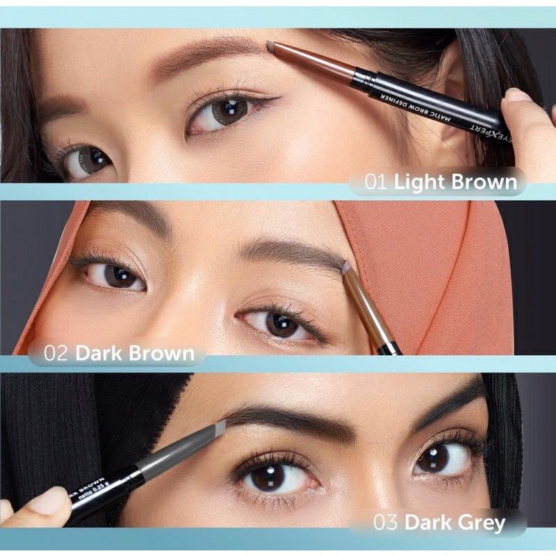 Wardah EyeXpert Eyebrow Definer Mattic ~ ORIGINAL 100%