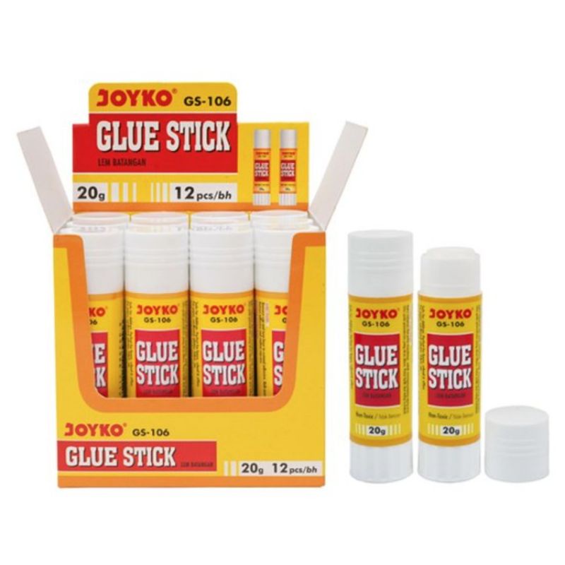 

[1 BOX / 12 PCS] Glue Stick / Lem Batang Joyko GS-106 / 20gr