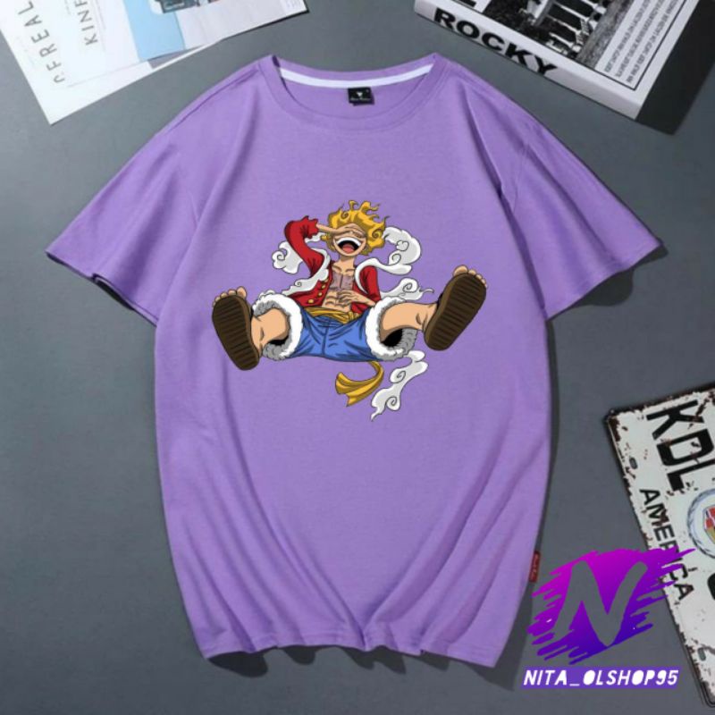 kaos one piece Luffy baju kaos Luffy gear5