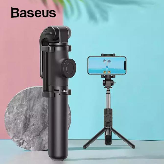 Baseus Tongsis Tripod Selfie Stick Bluetooth With Wireless