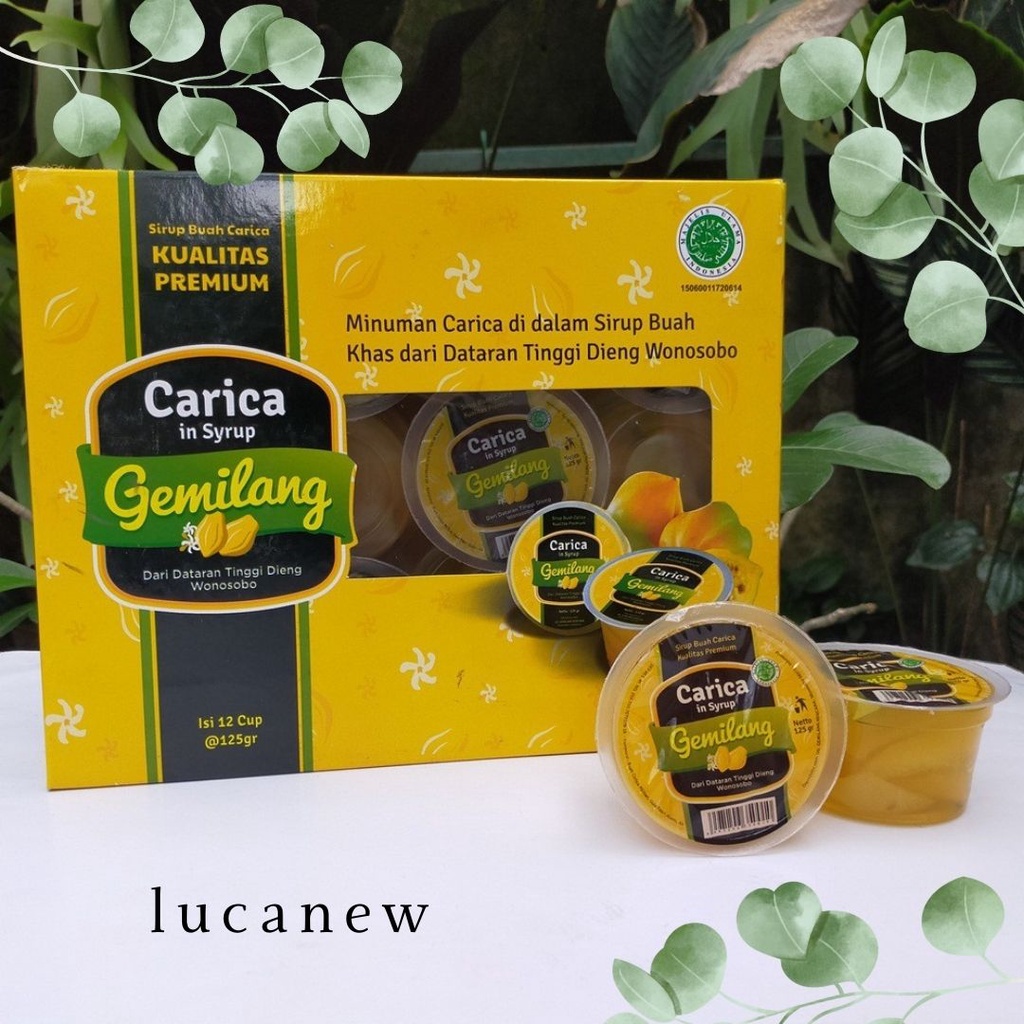 

DISKON % STOK TERBARU[lucanew]✅ Manisan terbuat dari buah Carica Mengandung Vitamin A, C dan E asli Pegunungan Tinggi Dieng / Carica Gemilang khas Dieng isi 12 cup @125gr-08 cocok untuk hantaran hampers dll . terlaris