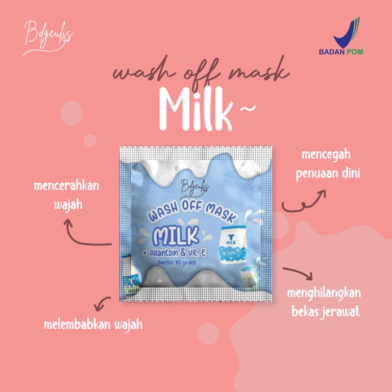 BACA DESKRIPSI WASH OFF MASK BPOM / MASKER WAJAH BUBUK