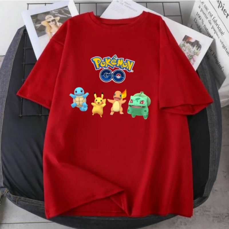 baju kaos anak pokemon unisex laki dan prempuan