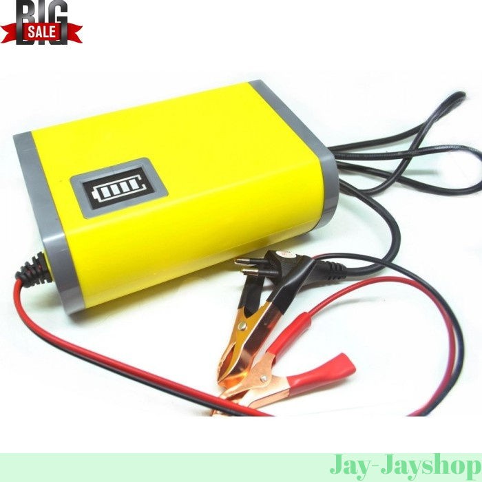 Charger Aki Portable Motorcycle Car Battery 6A 12V PROMO