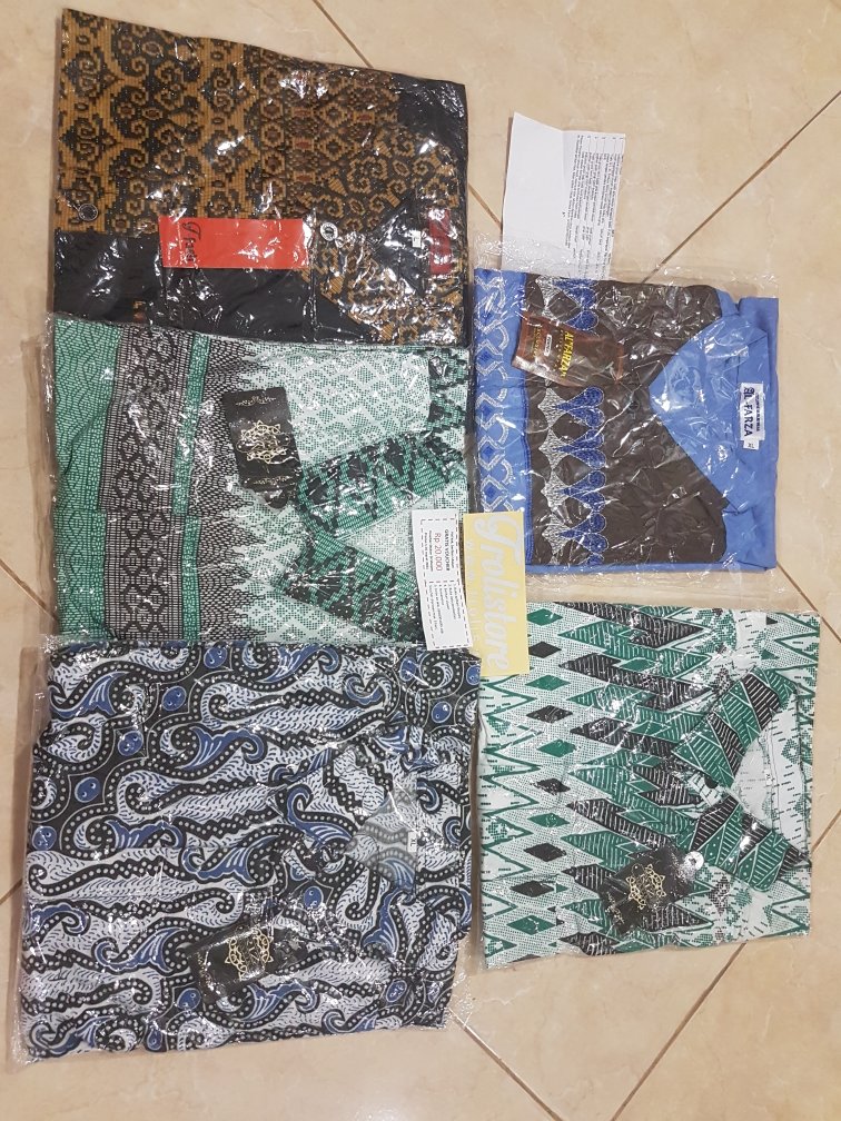 Trolistore Grosir Baju Batik Motif Pelektif Pelekpol Batik Atasan Kemeja Pria Kombinasi Hitam Polos